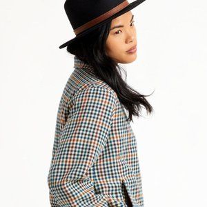 BRIXTON - Utopia Jacket - Style #03289 - Plaid Gravel - Size M